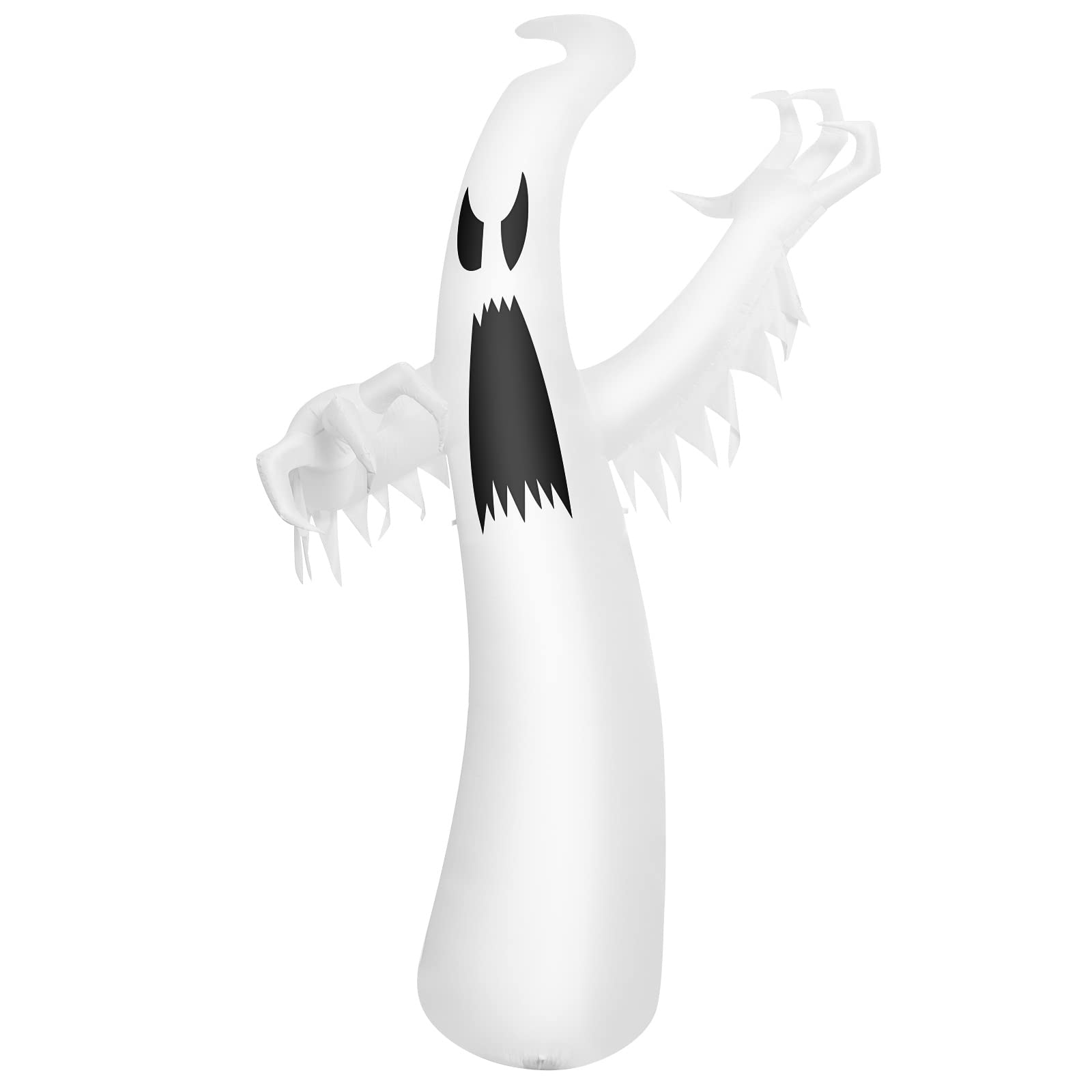 12ft Halloween Inflatable Ghost, Quick Blow up Halloween Decoration, Giant Inflatable Specter w/ Bright LED Lights
