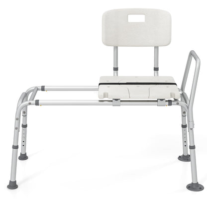 GOFLAME Sliding Tub Transfer Bench for Elderly and Disabled