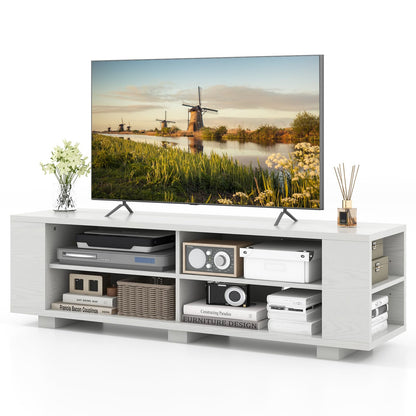Goflame TV Stand Entertainment Center - Farmhouse Television Table up to 65 Inches TVs, 7 Colors