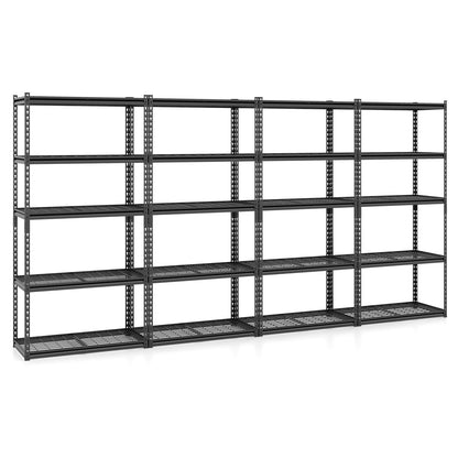 Goflame 5-Tier Metal Storage Shelves(1/2/3/4,36" L x 18" W x 72" H)