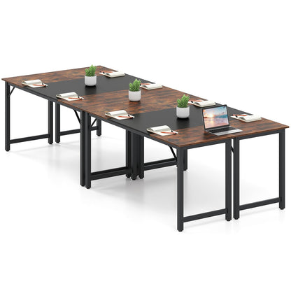 Goflame 1/2/4/6 PCS 63" x 24" Rectangular Large Meeting Room Desk