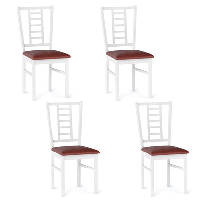 Goflame Wooden Dining Chairs Set of 2/4 Armless Kitchen Chairs