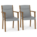 Goflame Mid Century Modern Dining Chairs Set of 2/4 Upholstered Accent Chair with High Back