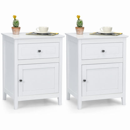 Wooden End Table W/Shelf - Goflame