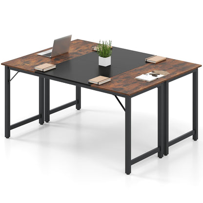 Goflame 1/2/4/6 PCS 63" x 24" Rectangular Large Meeting Room Desk