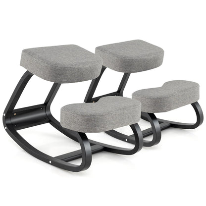 Goflame Ergonomic Kneeling Chair, Rocking Posture Chair with Padded Cushion