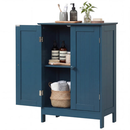 Goflame Storage Cabinet with Doors and Shelves - Freestanding Storage Organizer with Anti-Tipping Device