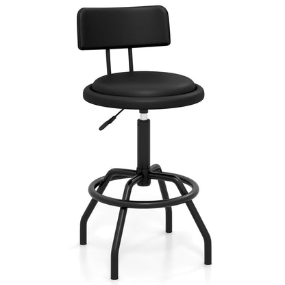 Goflame Swivel Bar Stools Set of 1/2/3/4, 24.5"-29" Height Adjustable Counter Height Chairs w/Back