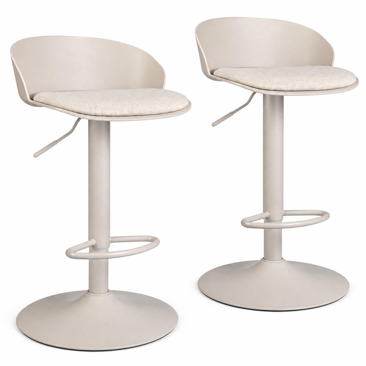 GOFLAME Bar Stools Set of 2/4 Adjustable Bar Height Stools