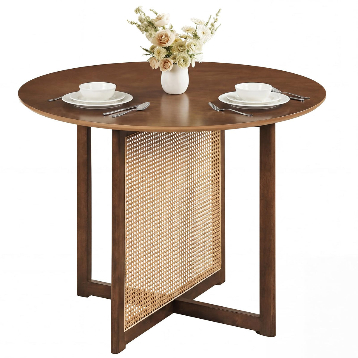 Goflame 37.5" Round Dining Table for Dinette Living Room