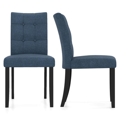 Goflame Upholstered Dining Chairs Set for Restaurant