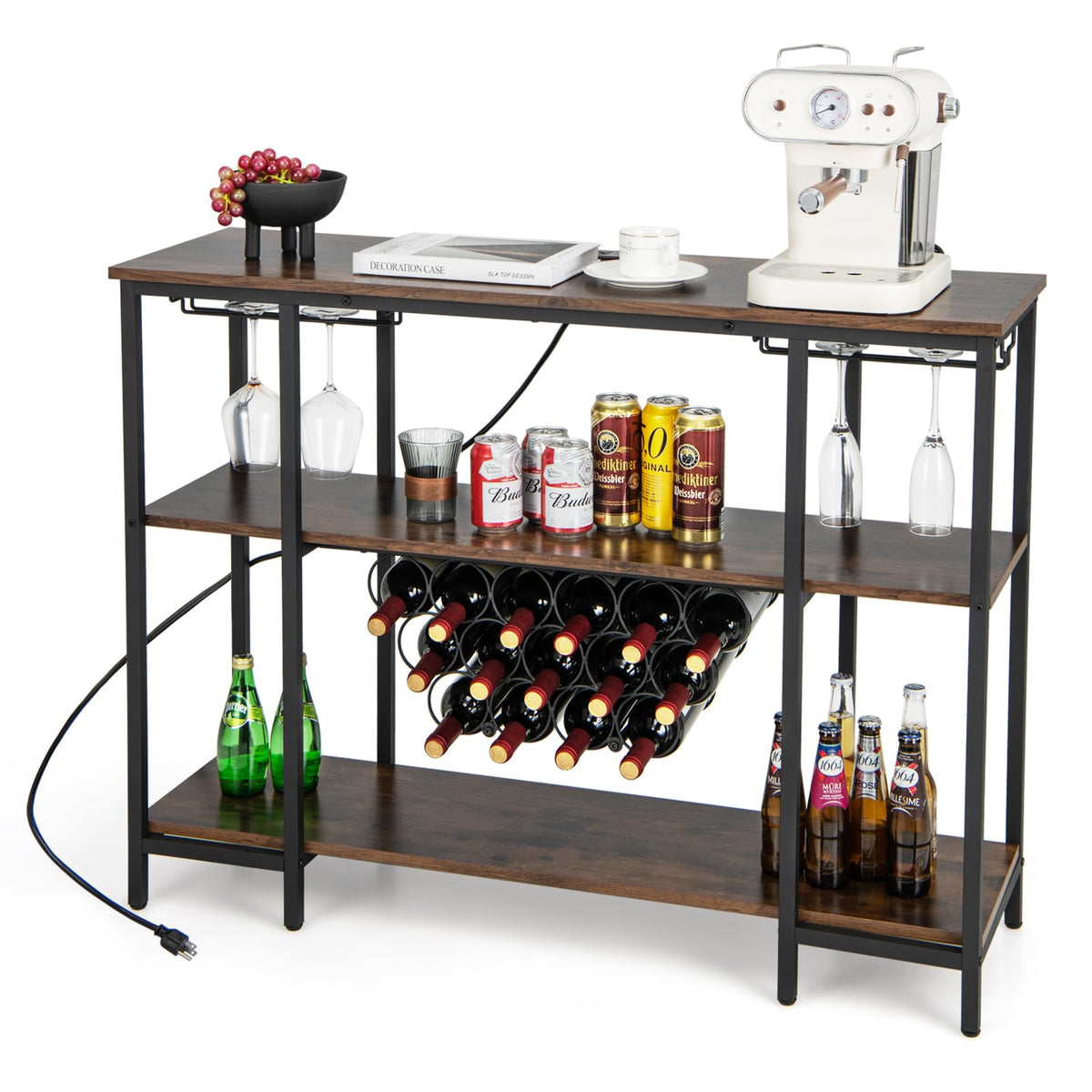 Goflame Wine Rack Freestanding Floor