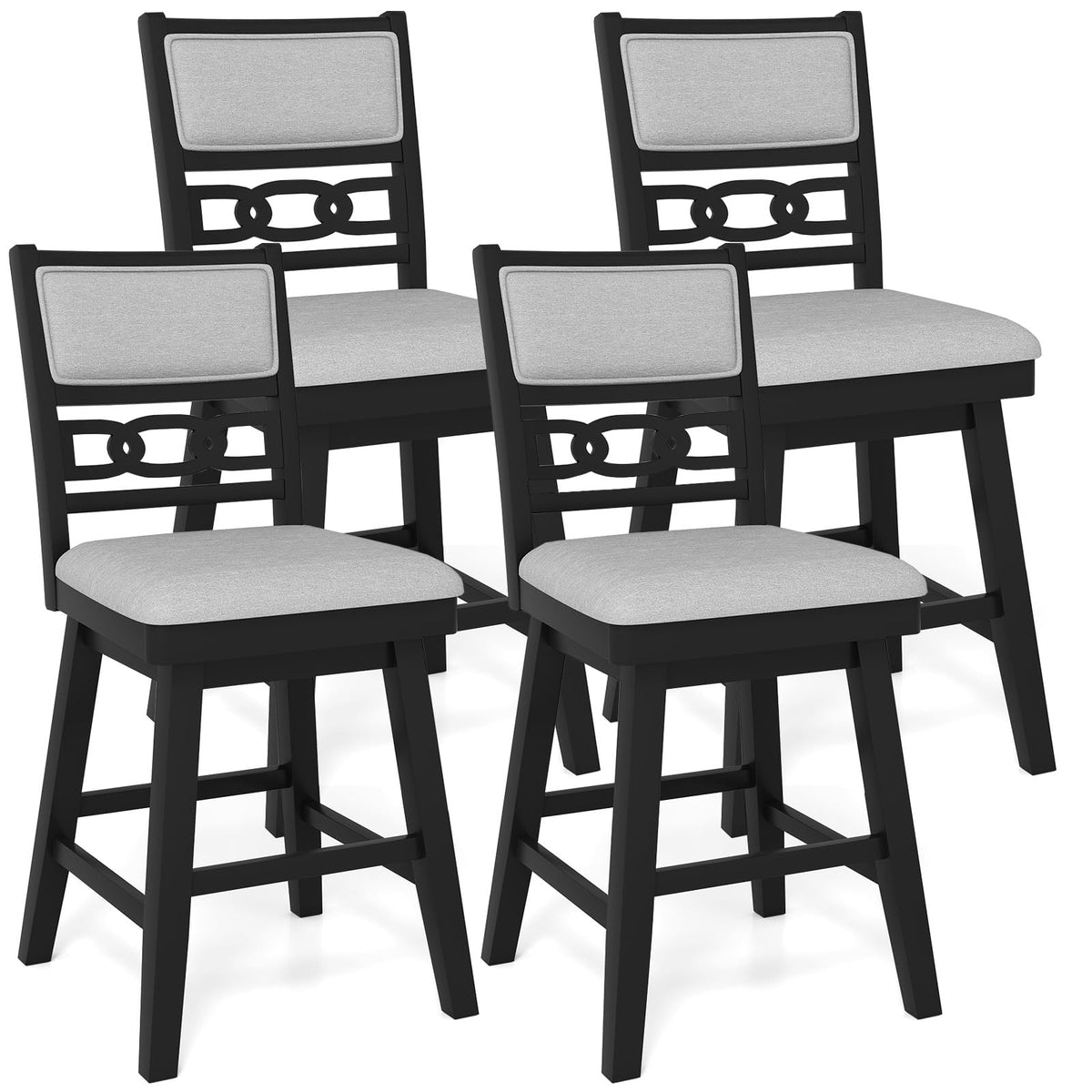 Goflame 25" Bar Stools Set of 2/4 Modern Counter Height Tall Chairs