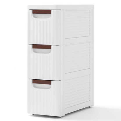 Goflame Storage Cart, Narrow Plastic Dresser, Rolling Organizer Cart for Office Classroom Bedroom