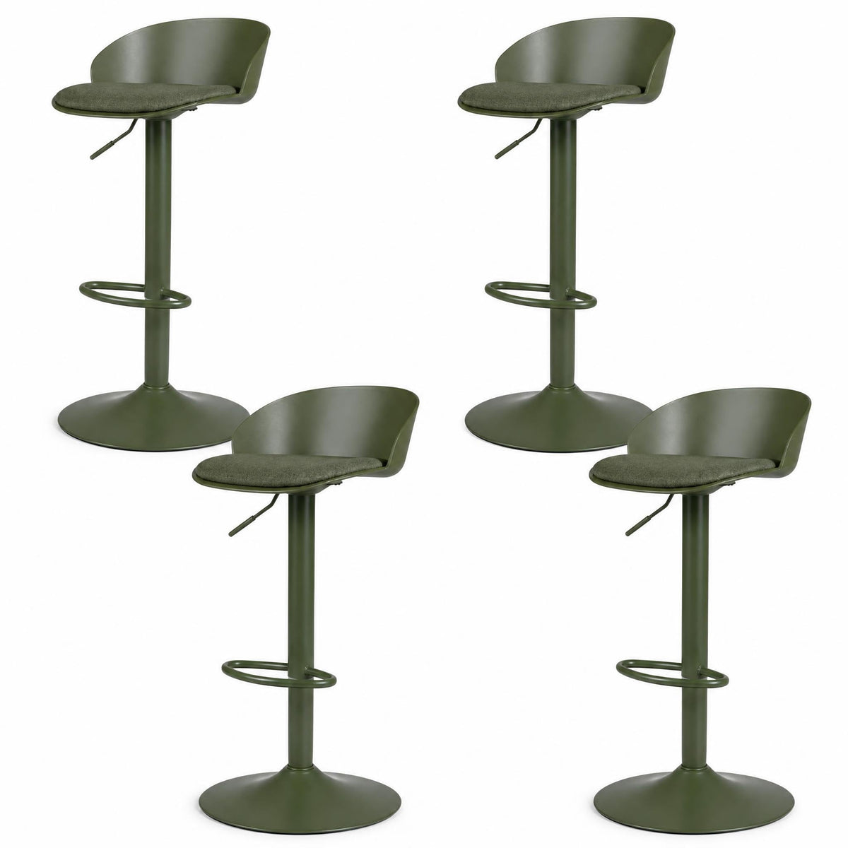 GOFLAME Bar Stools Set of 2/4 Adjustable Bar Height Stools