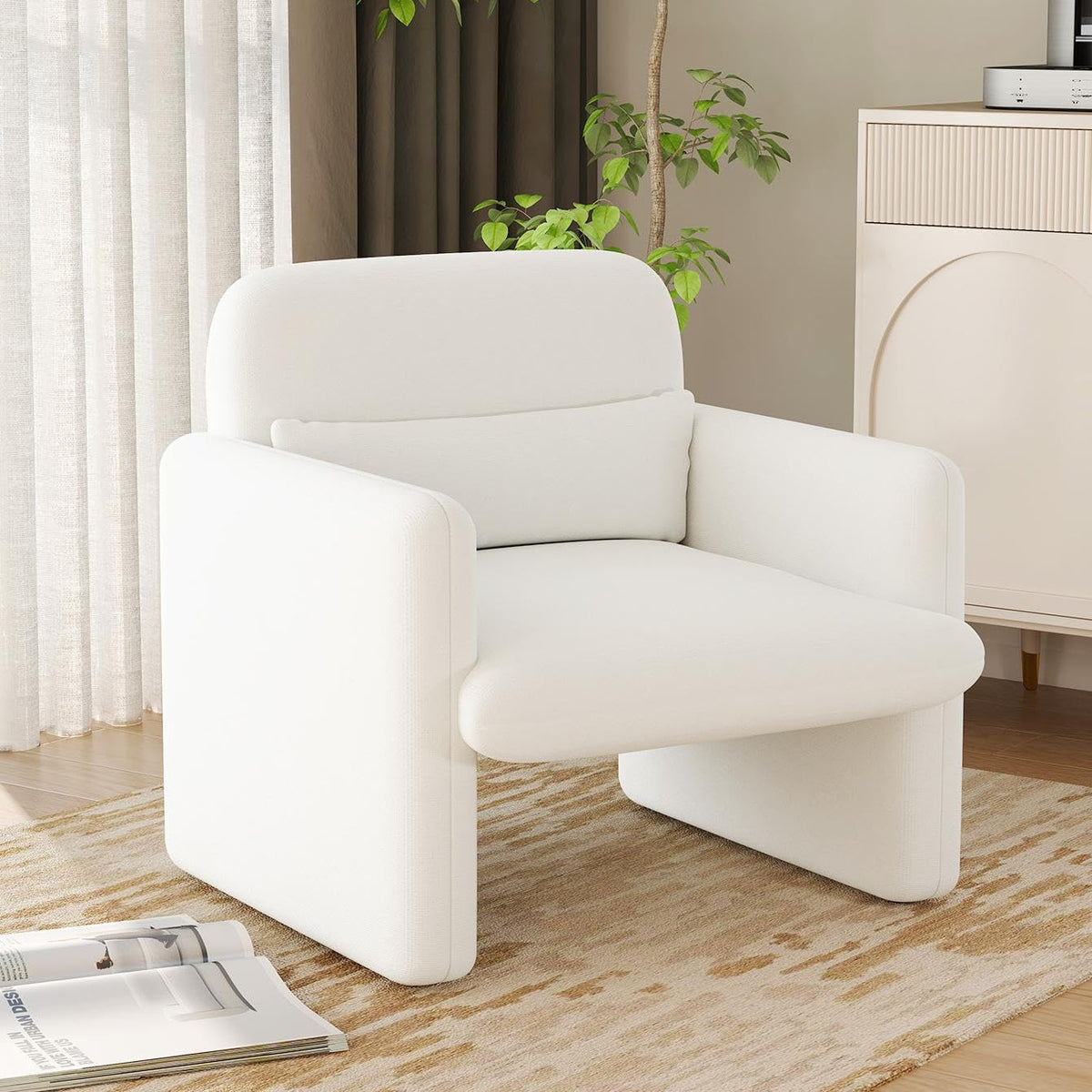 Goflame Modern Accent Chair