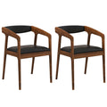 Goflame Modern Accent Chair - PU Leather Upholstered Armchairs w/Cozy Backrest & Padded Seat Cushion