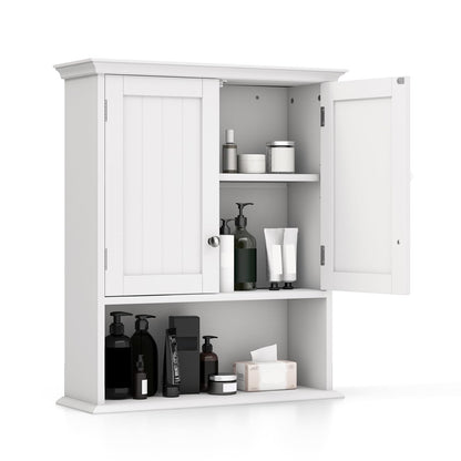 Goflame Wall Mounted Medicine Cabinets - Above Toilet Bathroom Cabinet with Adjustable Shelf