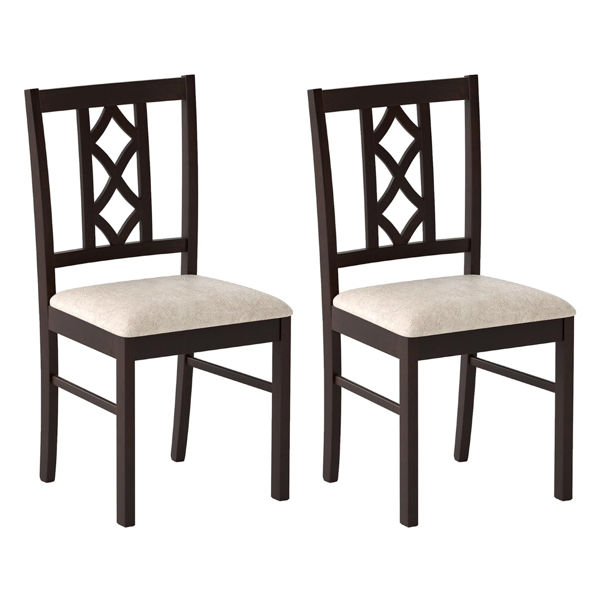 Goflame Dining Chairs Set of 2/4 Rubber Wood Dining Room Chairs