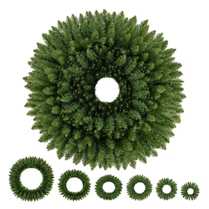 GOFLAME Nesting Christmas Wreaths Set of 6