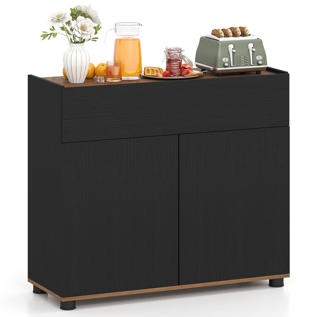 Goflame Sideboard Buffet Cabinet with Storage