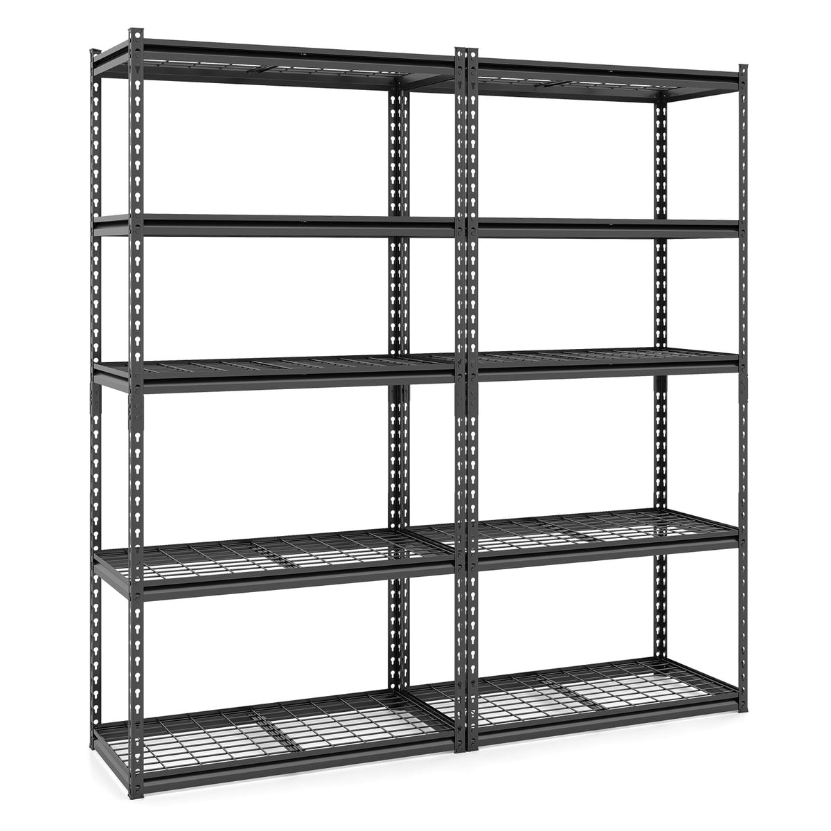 Goflame 5-Tier Metal Storage Shelves(1/2/3/4,36" L x 18" W x 72" H)