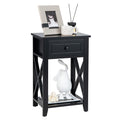 Goflame Modern X-Design Nightstand