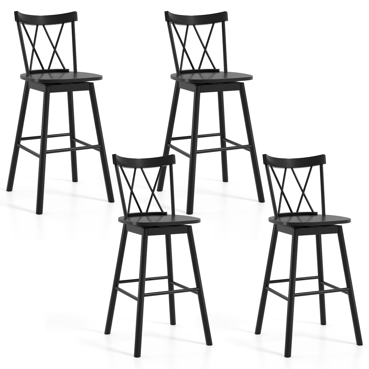 Goflame Windsor Bar Stools Set of 2/4(29"/24")
