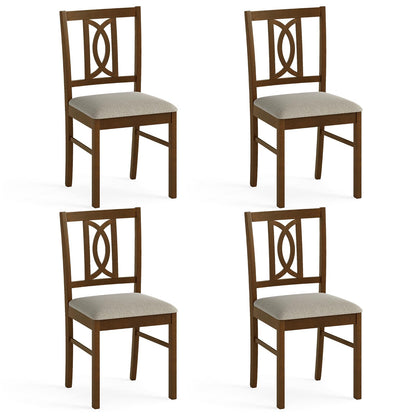 Goflame Dining Chairs Rubber Wood Dining Room Chairs (2/4)