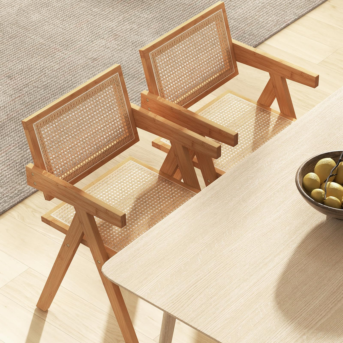 Goflame Rattan Accent Chair Set of 2