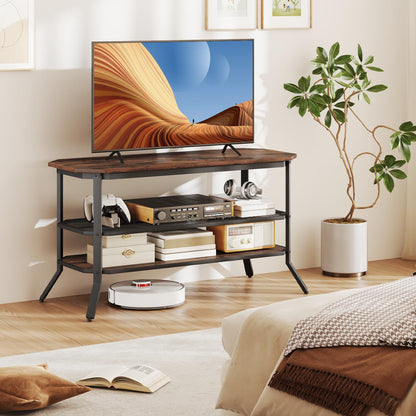 Goflame TV Stand 3 Tier Industrial Entertainment Center