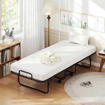 Goflame Folding Bed with Mattress for Adults