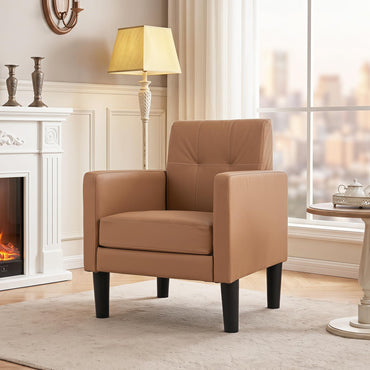 Goflame Modern Accent Chair with Removable Seat Cushion