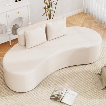 Goflame 78.5" Sofa Couch, Upholstered Loveseat