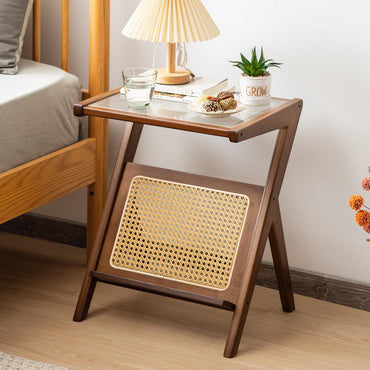Goflame Rattan Side Table