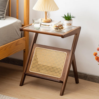 Goflame Rattan Side Table