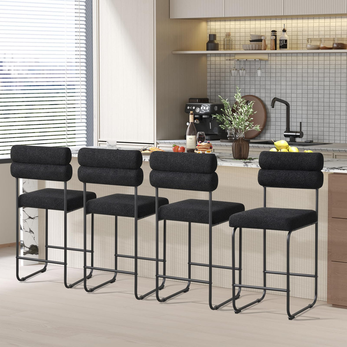 Goflame 26" Counter Height Bar Stools Set of 2/4