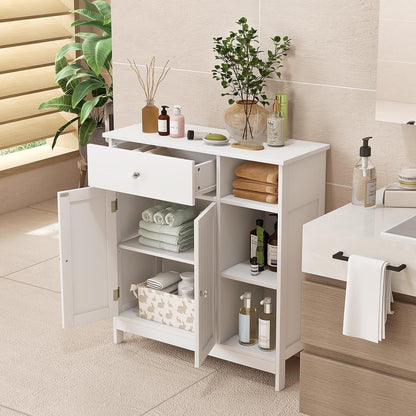 GOFLAME 29.5" x 12" x 31.5" Bathroom Cabinet with 1 Drawer