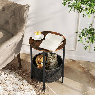 Goflame Round End Table