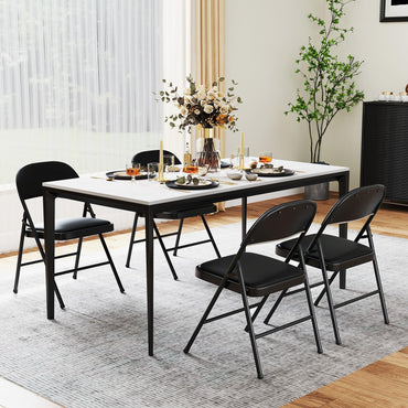 Goflame Portable Party Chairs with Metal Frame