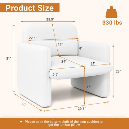 Goflame Modern Accent Chair