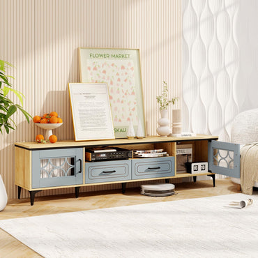 Goflame Wood TV Stand for TVs up to 80"