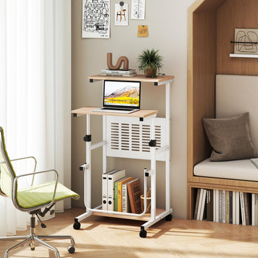 Goflame Small Standing Desk for School Lecture Home Office