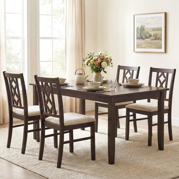 Goflame Dining Chairs Set of 2/4 Rubber Wood Dining Room Chairs