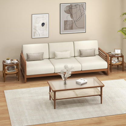 Rattan Round End Table - Goflame