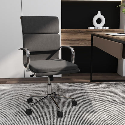Goflame Ergonomic Office Chair Mid Back Fabric Desk Chair with Armrest