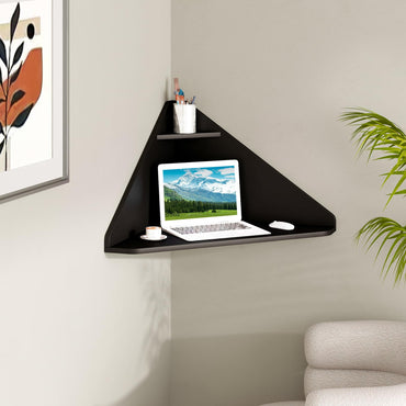 Goflame Wall Mounted Computer Desk with Storage Shelf