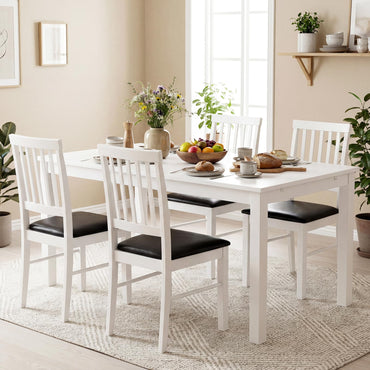 Goflame Modern Mid Century Dining Room Chairs with Hollowed Backrest