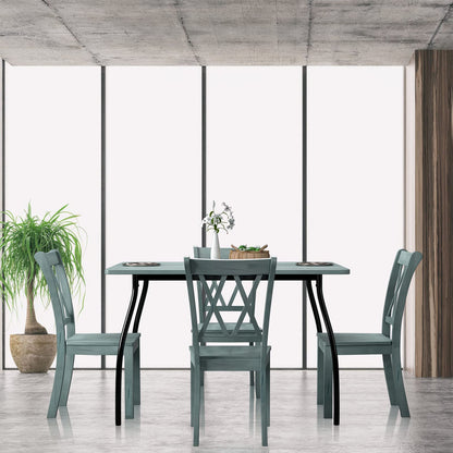 Goflame Rubber Wood Dining Room Side Chair