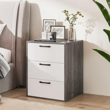 Goflame Nightstand with 3 Drawers for Bedroom Hallway